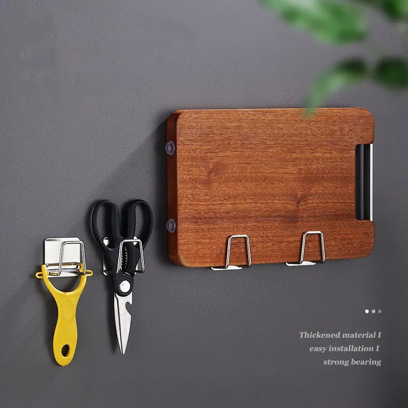 Praktisk och stilren hållare i rostfritt stål