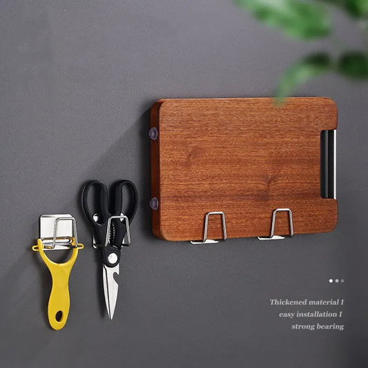 Praktisk och stilren hållare i rostfritt stål