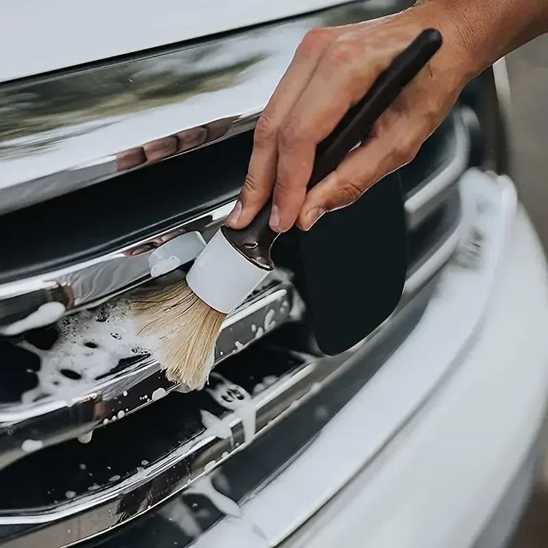 3-pack Detaljborstar – För Exteriör & Interiör Rengöring