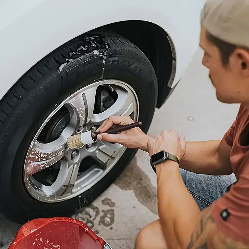 3-pack Detaljborstar – För Exteriör & Interiör Rengöring